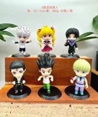 6PCS/SET 10CM HUNTER×HUNTER Anime PVC Figure Toy